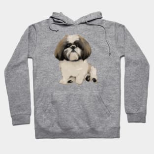 Cute Shih Tzu Drawing Hoodie